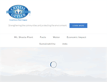 Tablet Screenshot of crystalgeysermtshasta.com